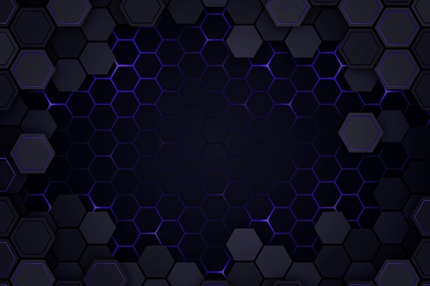 Vector gratuito fondo hexagonal degradado