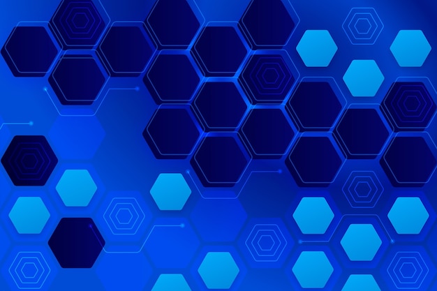 Vector gratuito fondo hexagonal degradado