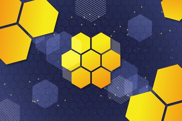 Fondo hexagonal degradado