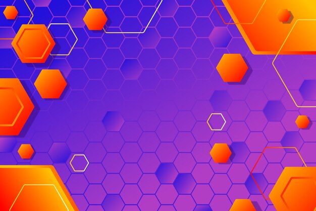 Fondo hexagonal degradado