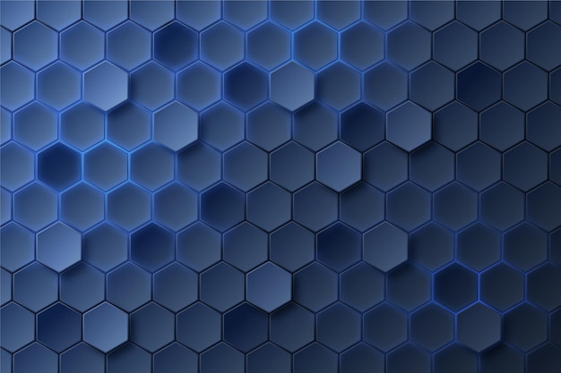 Vector gratuito fondo hexagonal degradado