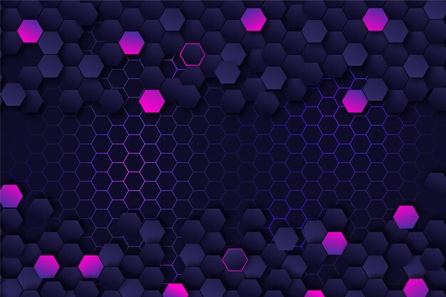 Fondo hexagonal degradado