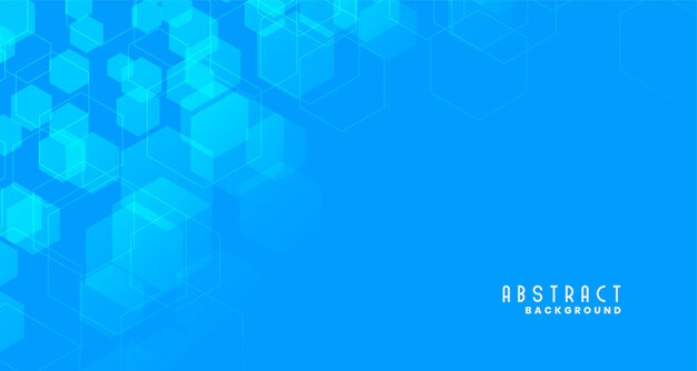 Fondo hexagonal estilo médico azul