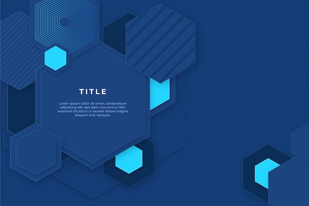 Fondo hexagonal con gradiente