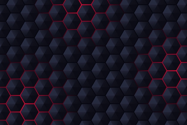 Fondo hexagonal con gradiente