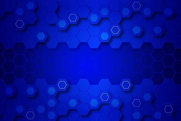 Fondo hexagonal con gradiente