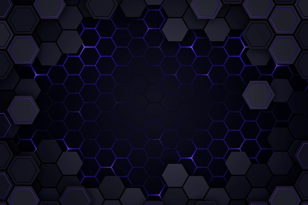 Fondo hexagonal con gradiente