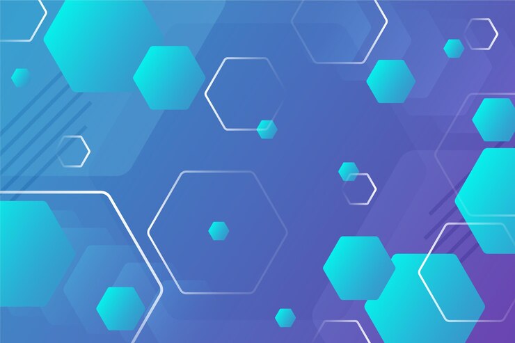 Vector gratuito fondo hexagonal con gradiente