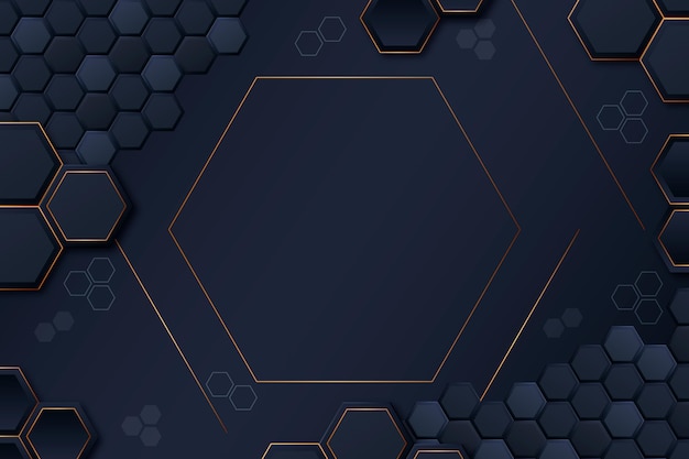 Fondo hexagonal con gradiente