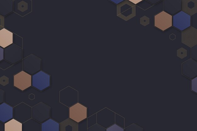 Fondo hexagonal con gradiente