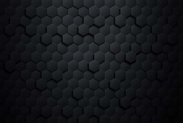 Vector gratuito fondo hexagonal de tecnología oscura