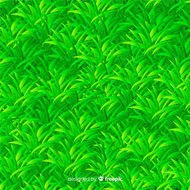 Fondo de hierba verde estilo realista