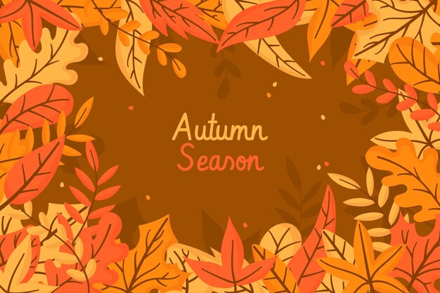 Fondo de hojas de otoño