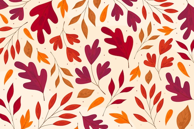 Fondo de hojas de otoño
