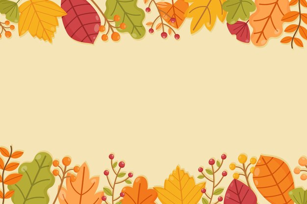 Fondo de hojas de otoño