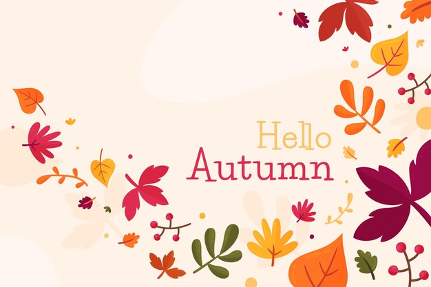 Fondo de hojas de otoño