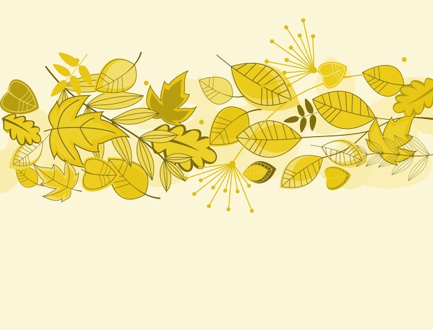 Fondo de hojas de otoño