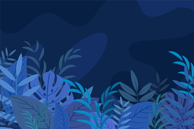 Fondo de hojas tropicales