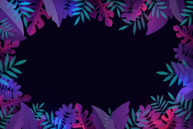Fondo de hojas tropicales