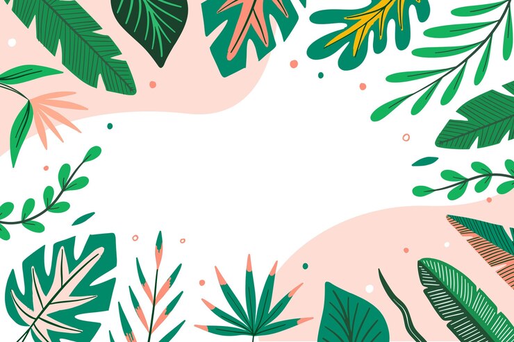 Vector gratuito fondo de hojas tropicales