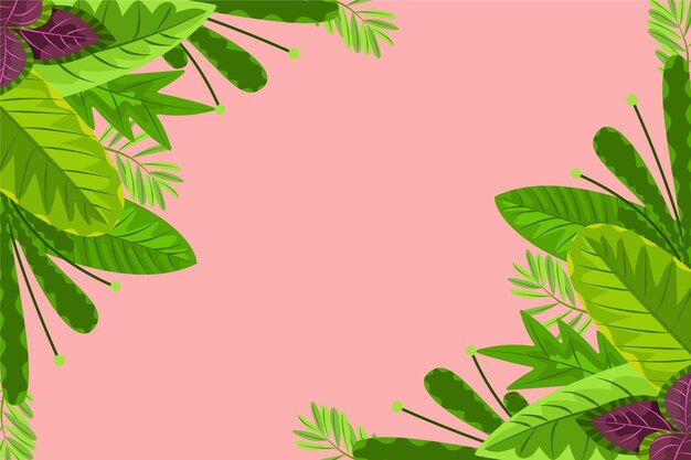 Fondo de hojas tropicales