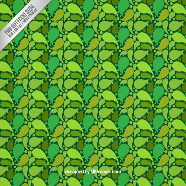 Fondo de hojas verdes