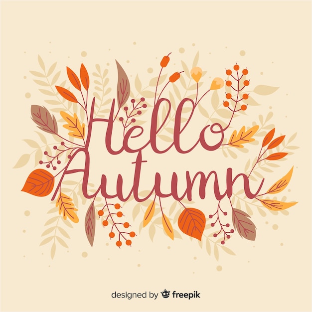 Fondo de hola otoño