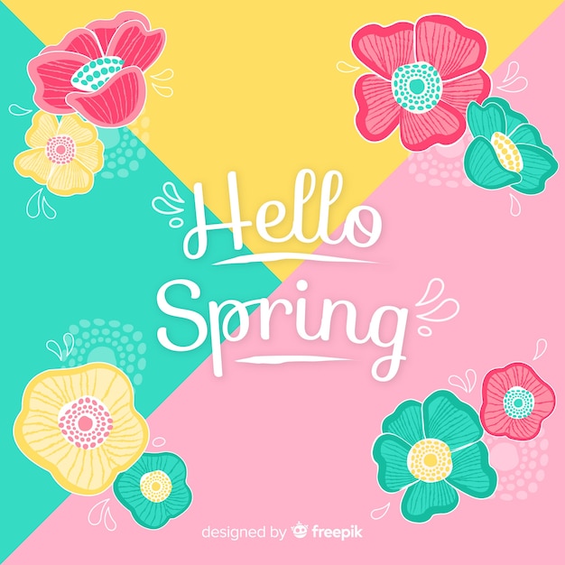 Fondo de hola primavera