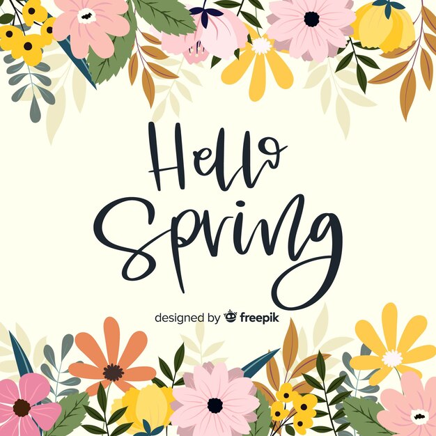 Fondo hola primavera