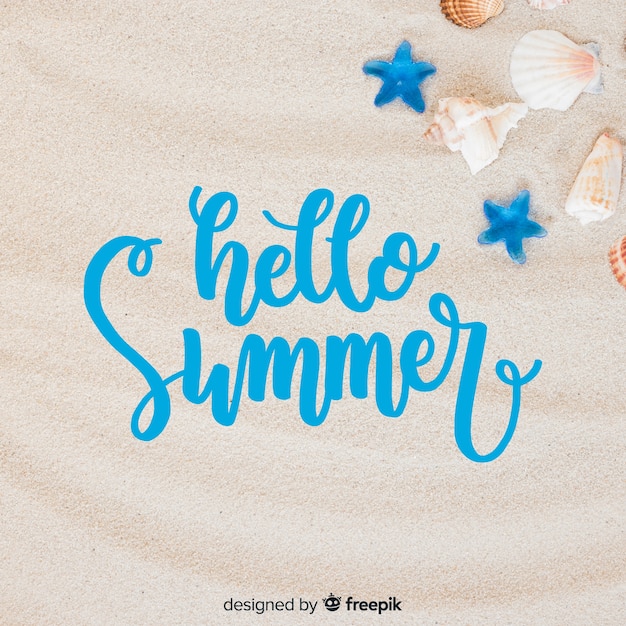 Fondo de hola verano