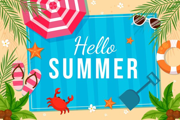 Fondo de hola verano