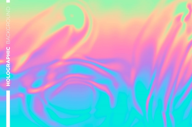 Fondo holográfico colorido abstracto