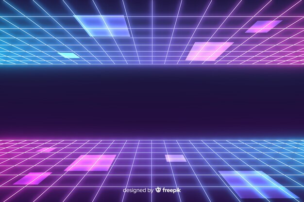Fondo de horizonte futurista