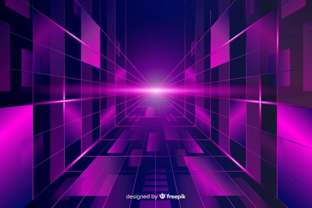 Fondo horizonte futurista