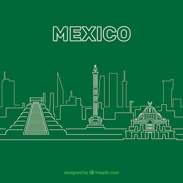 Fondo de horizonte de méxico