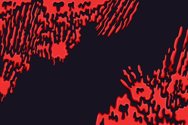 Fondo de huella de mano de sangre dibujado a mano
