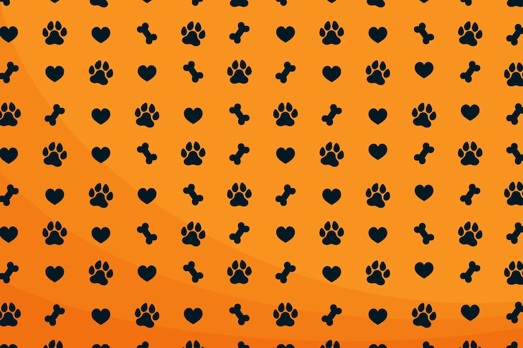Vector gratuito fondo de huellas de patas dibujadas a mano