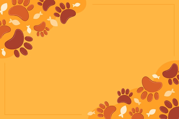 Vector gratuito fondo con huellas de patas de diseño plano
