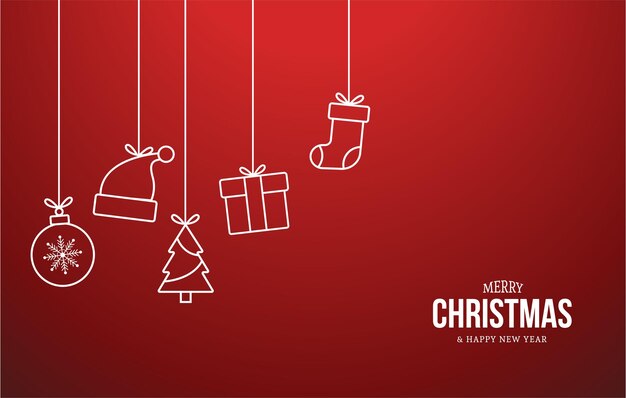 Fondo de iconos de navidad
