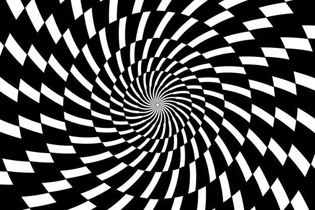 Fondo de ilusión óptica dibujado a mano