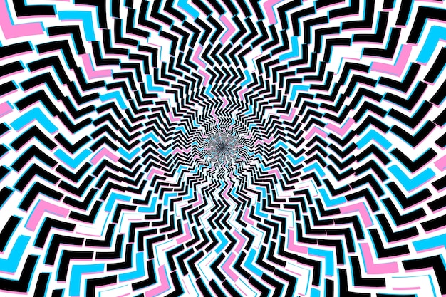 Fondo de ilusión óptica dibujado a mano