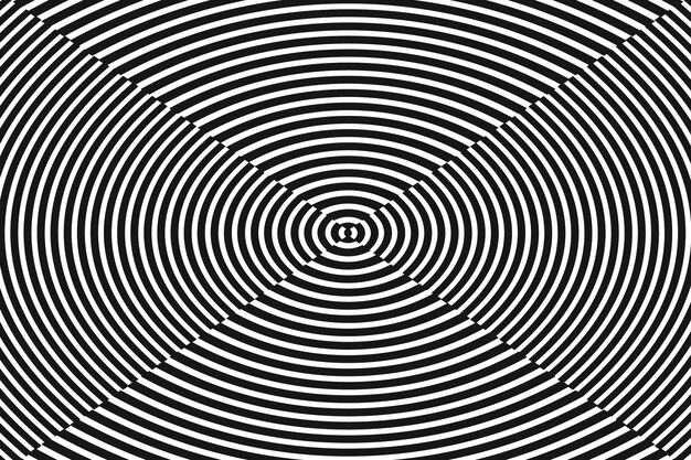 Fondo de ilusión óptica de diseño plano