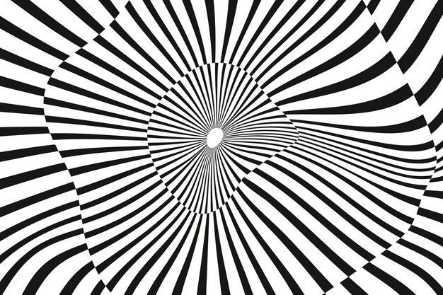 Fondo de ilusión óptica de diseño plano