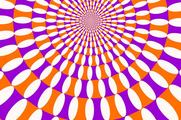Fondo de ilusión óptica de diseño plano