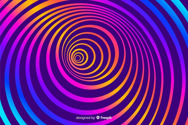 Fondo ilusión óptica diseño plano