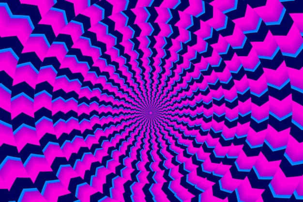El fondo de la ilusión óptica psicodélica