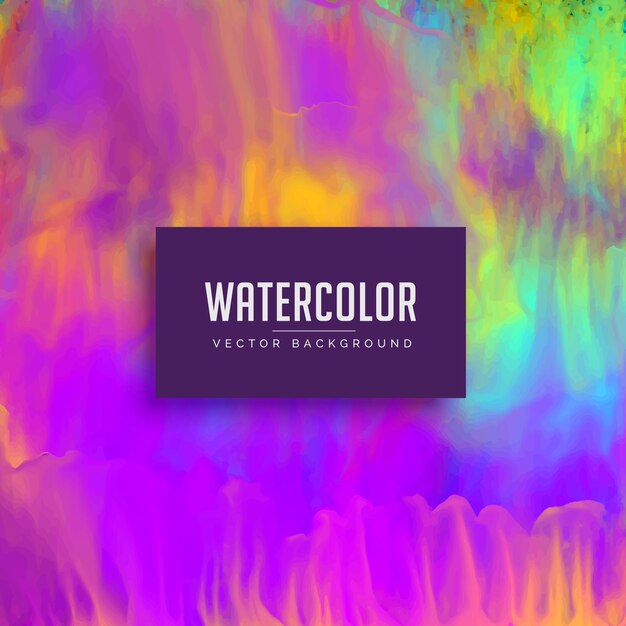 Fondo impresionante de acuarela con pintura que fluye