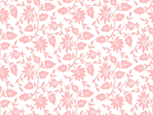 Vector gratuito fondo inconsútil del modelo de la flor. textura elegante para los fondos.