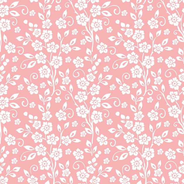 Fondo inconsútil del modelo de la flor. Textura elegante para los fondos.