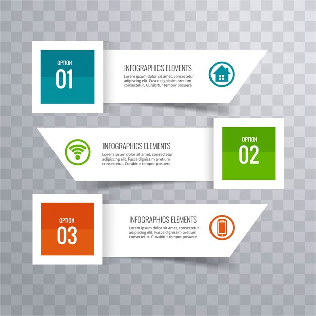 Fondo de infografía moderna
